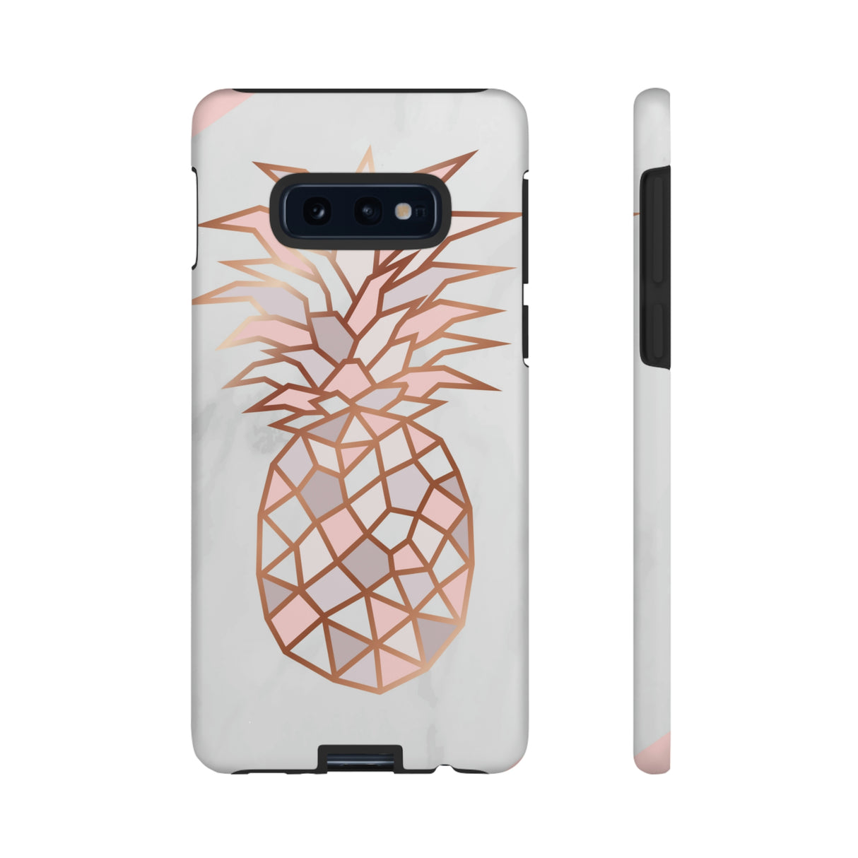 Pineapple Rose Gold Android Case (Protective) Samsung Galaxy S10E Matte Phone Case