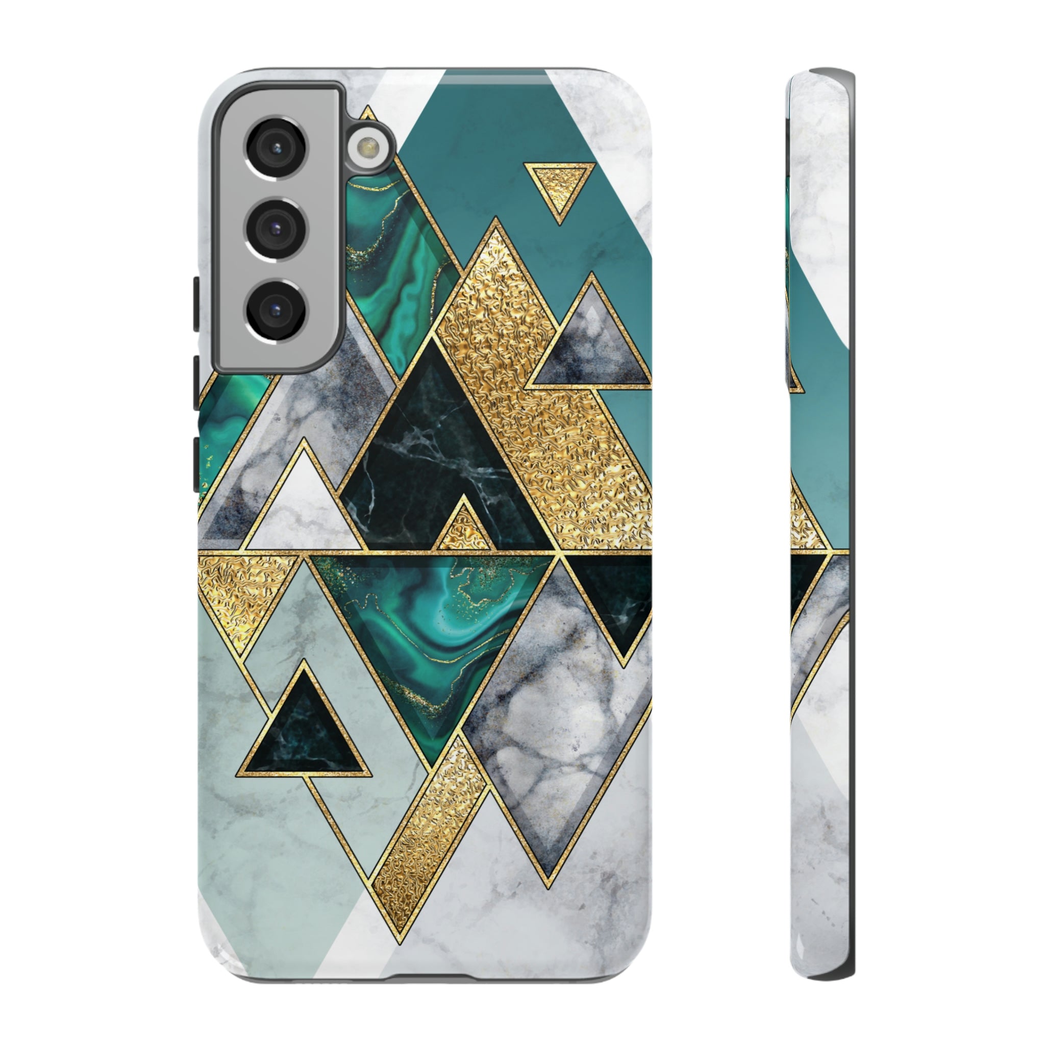 Malachite Android Case (Protective) Samsung Galaxy S22 Plus Glossy Phone Case