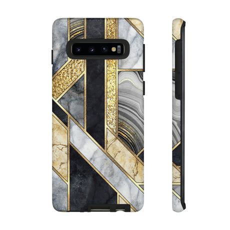 Gold Art Deco Android Case (Protective) Samsung Galaxy S10 Matte Phone Case