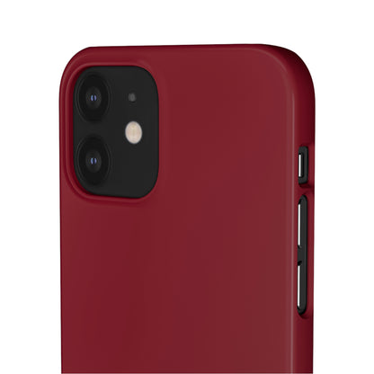 Burgundy Red iPhone Case (Slim) Phone Case