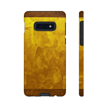 Retro Gold Android Case (Protective) Samsung Galaxy S10E Glossy Phone Case