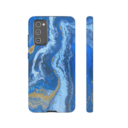 Acrylic Blue Gold Android Case (Protective) Samsung Galaxy S20 FE Glossy Phone Case