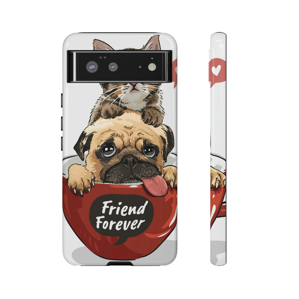 Pug n Kitten Android Case (Protective) Google Pixel 6 Glossy Phone Case