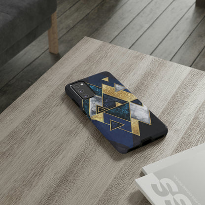 Dark Blue Geometric Android Case (Protective) Phone Case