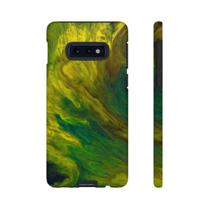 CASEBOB Phone Case Samsung Galaxy S10E / Matte Yellow Neon Ink Art Android Case (Protective)