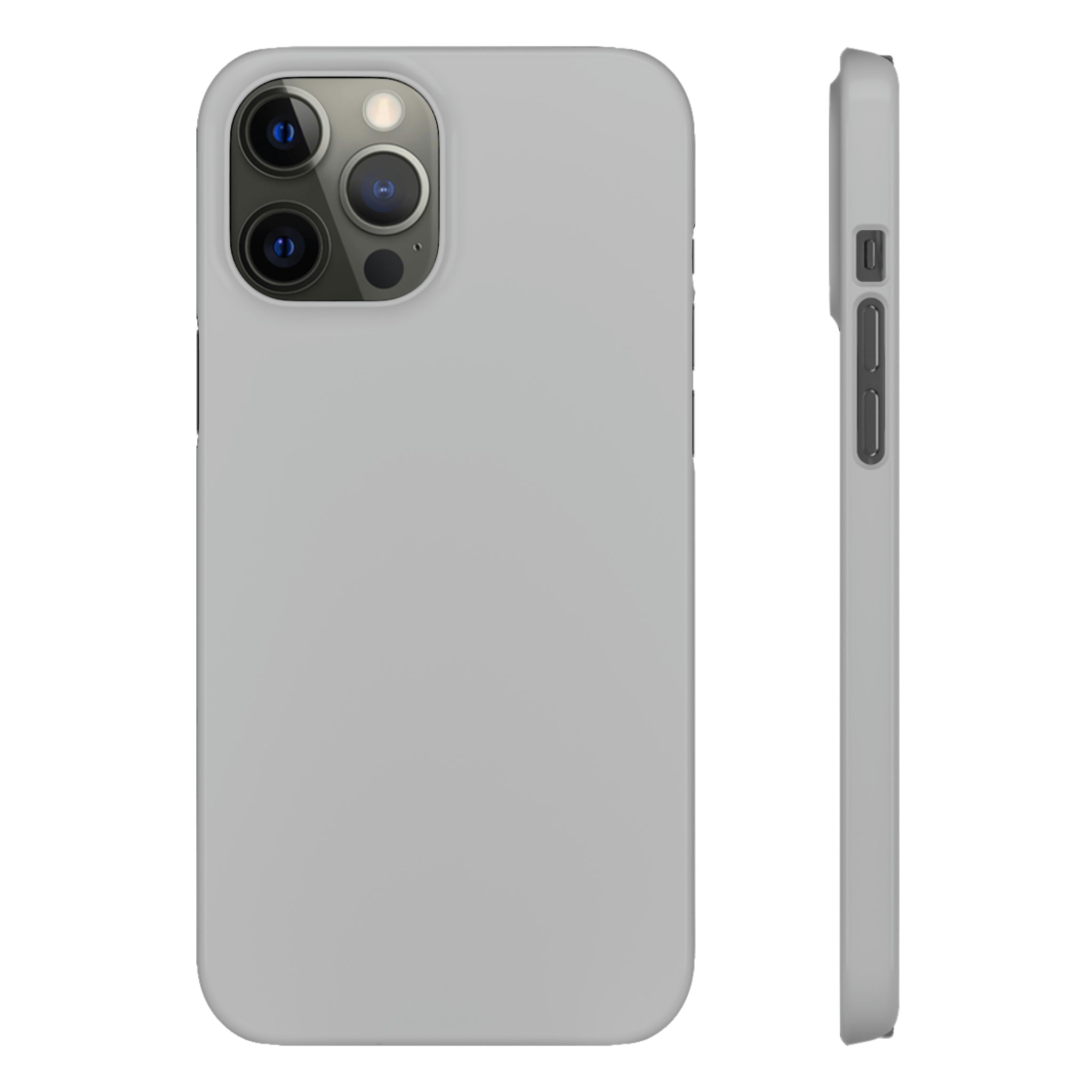 Gray iPhone Case (Slim) iPhone 12 Pro Max Glossy Phone Case