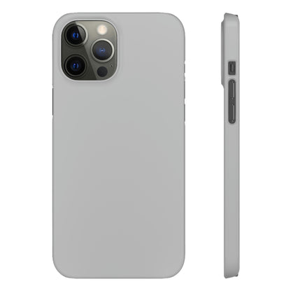 Gray iPhone Case (Slim) iPhone 12 Pro Max Glossy Phone Case