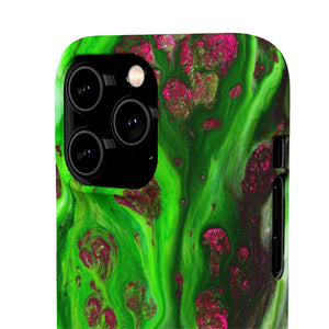 Toxic Green Ink Art iPhone Case (Slim) Phone Case