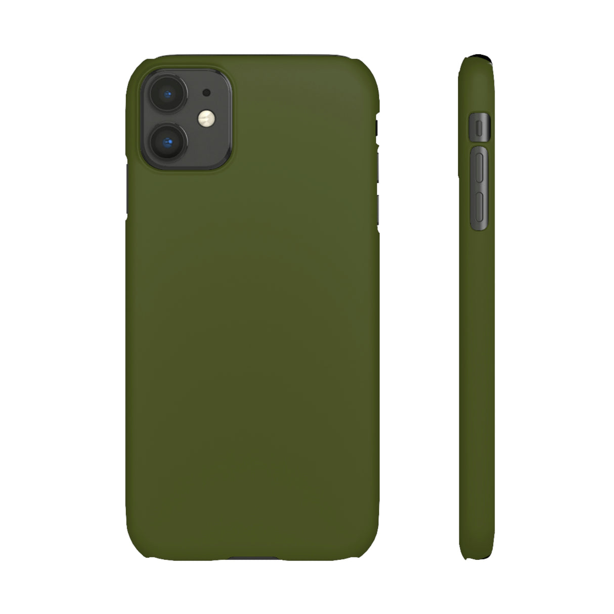 Army Green iPhone Case (Slim) iPhone 11 Matte Phone Case