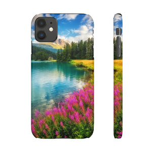 Fantastic Azure Alpine Lake Samsung/iPhone (Slim) Phone Case