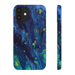 Green Opal Ink Art iPhone Case (Slim) iPhone 12 Matte Phone Case