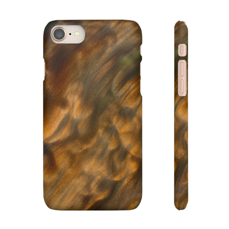 Gold Sand Ink Art iPhone Case (Slim) iPhone 8 Matte Phone Case