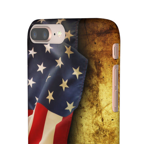 Close up of American flag Samsung/iPhone (Slim) iPhone 8 Plus Matte Phone Case