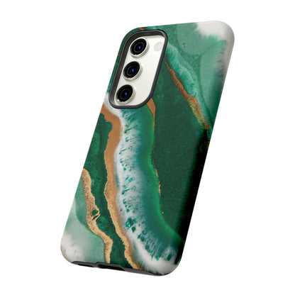 Green & Gold Epoxy Android Case (Protective) Phone Case