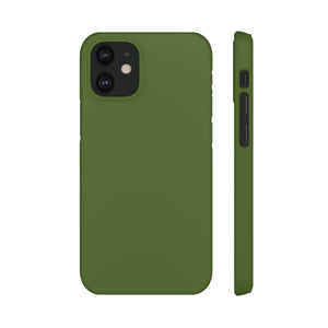 Dark Olive Green iPhone Case (Slim) iPhone 12 Mini Matte Phone Case