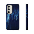 Blue Matrix Android Case (Protective) Samsung Galaxy S23 Glossy Phone Case