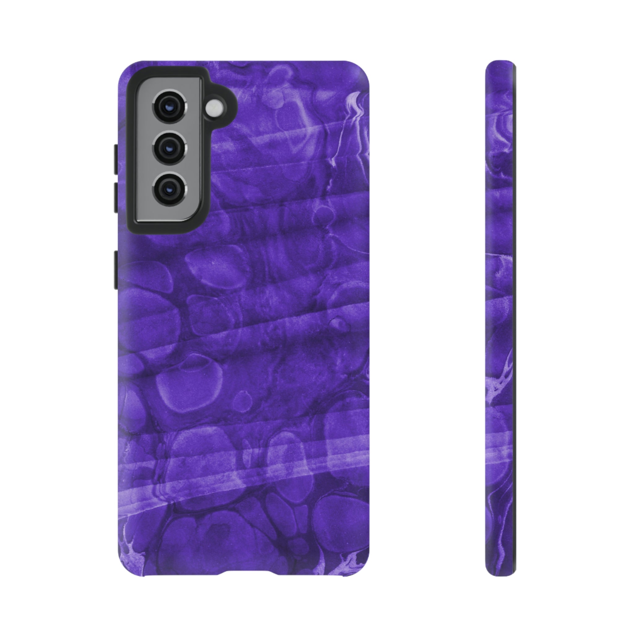 Purple Ebru Art Android Case (Protective) Samsung Galaxy S21 Matte Phone Case