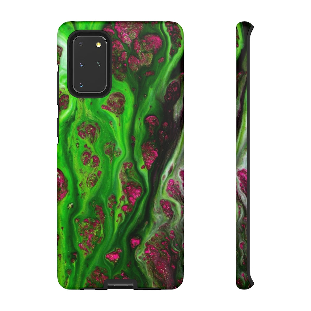 Toxic Green Ink Art Android Case (Protective) Samsung Galaxy S20+ Matte Phone Case