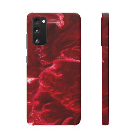 Red Velvet Ink Art Android Case (Slim) Samsung S20 FE Glossy Phone Case