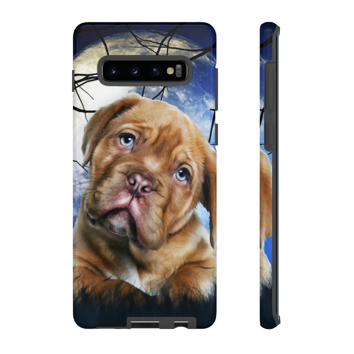 Dog Oil Painting Android Case (Protective) Samsung Galaxy S10 Plus Glossy Phone Case