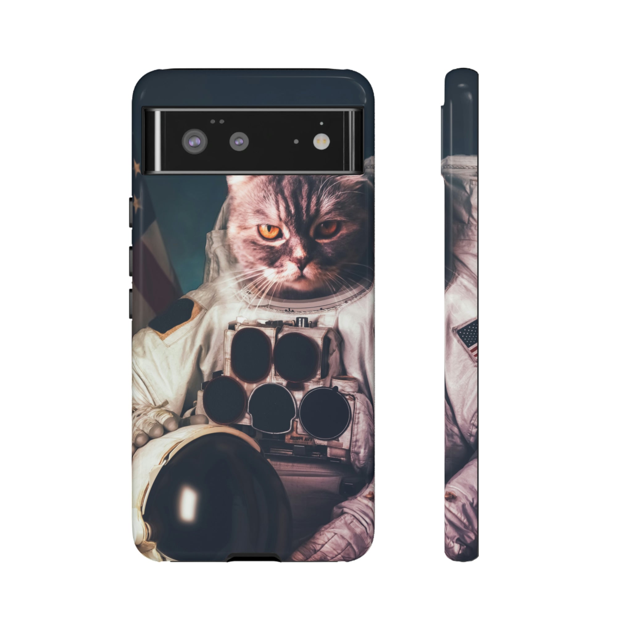 Cat Astronaut Android Case (Protective) Google Pixel 6 Glossy Phone Case