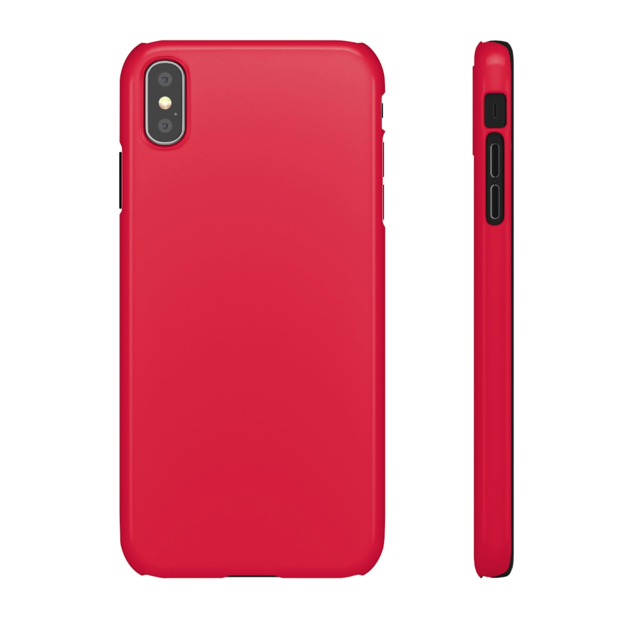 Crimson Red iPhone Case (Slim) iPhone XS MAX Glossy Phone Case