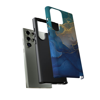 Blue Alcohol Ink Android Case (Protective) Phone Case