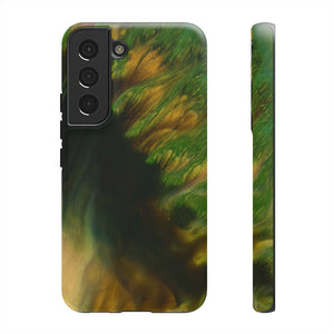 Green Forest Ink Art Android Case (Protective) Samsung Galaxy S22 Matte Phone Case