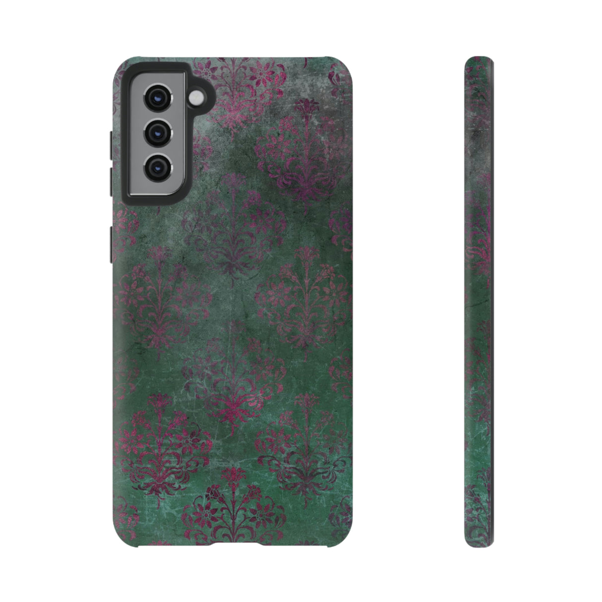 Damask Gothic Flower Samsung Case (Protective) Samsung Galaxy S21 Plus Matte Phone Case