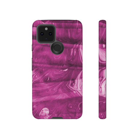 Ebru Purple Android Case (Protective) Google Pixel 5 5G Glossy Phone Case