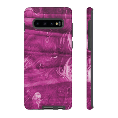 Ebru Purple Android Case (Protective) Samsung Galaxy S10 Plus Glossy Phone Case