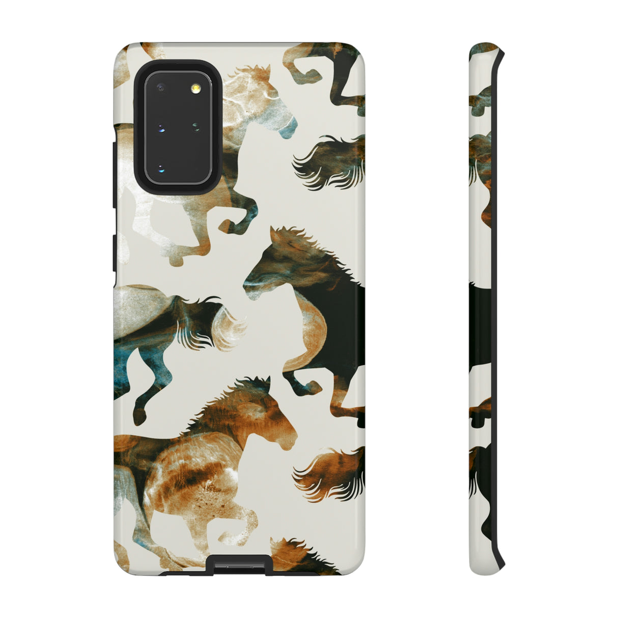 Tie Dye Horses Android Case (Protective) Samsung Galaxy S20+ Glossy Phone Case