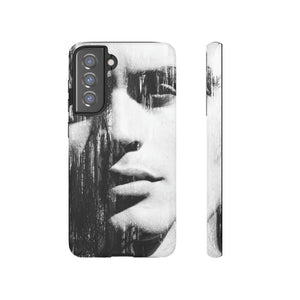 Black & White Pop Art Android Case (Protective) Samsung Galaxy S21 FE Matte Phone Case