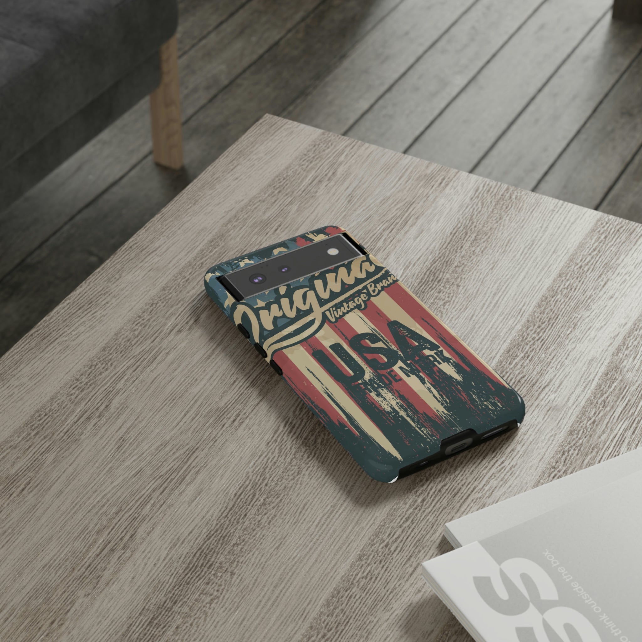 American Vintage Flag Android Case (Protective) Phone Case