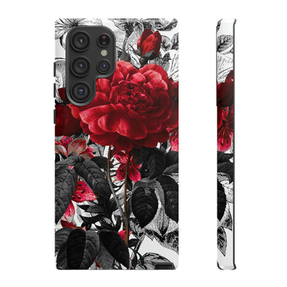 Grunicked Gothic Flower Samsung Case (Protective) Samsung Galaxy S22 Ultra Glossy Phone Case