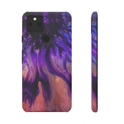 Purple Flow Ink Art Android Case (Slim) Google Pixel 5 Matte Phone Case