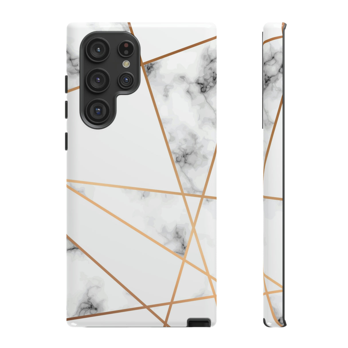 Marble Geometric Android Case (Protective) Samsung Galaxy S22 Ultra Glossy Phone Case