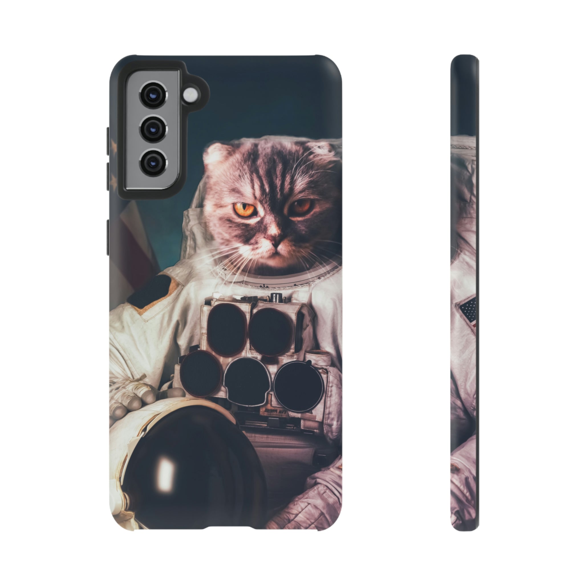 Cat Astronaut Android Case (Protective) Samsung Galaxy S21 Plus Matte Phone Case