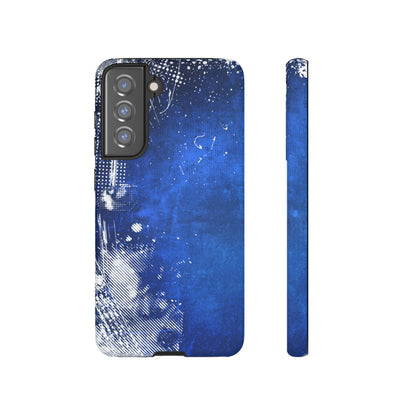 Grunge Blue Android Case (Protective) Samsung Galaxy S21 FE Matte Phone Case