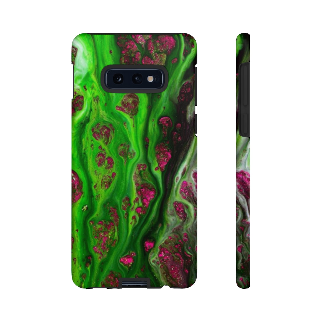 Toxic Green Ink Art Android Case (Protective) Samsung Galaxy S10E Matte Phone Case