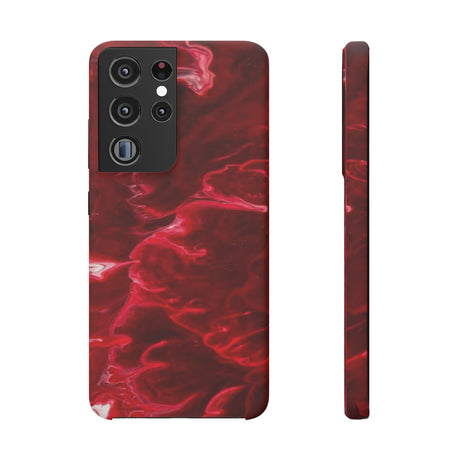 Red Velvet Ink Art Android Case (Slim) Samsung Galaxy S21 Ultra Matte Phone Case