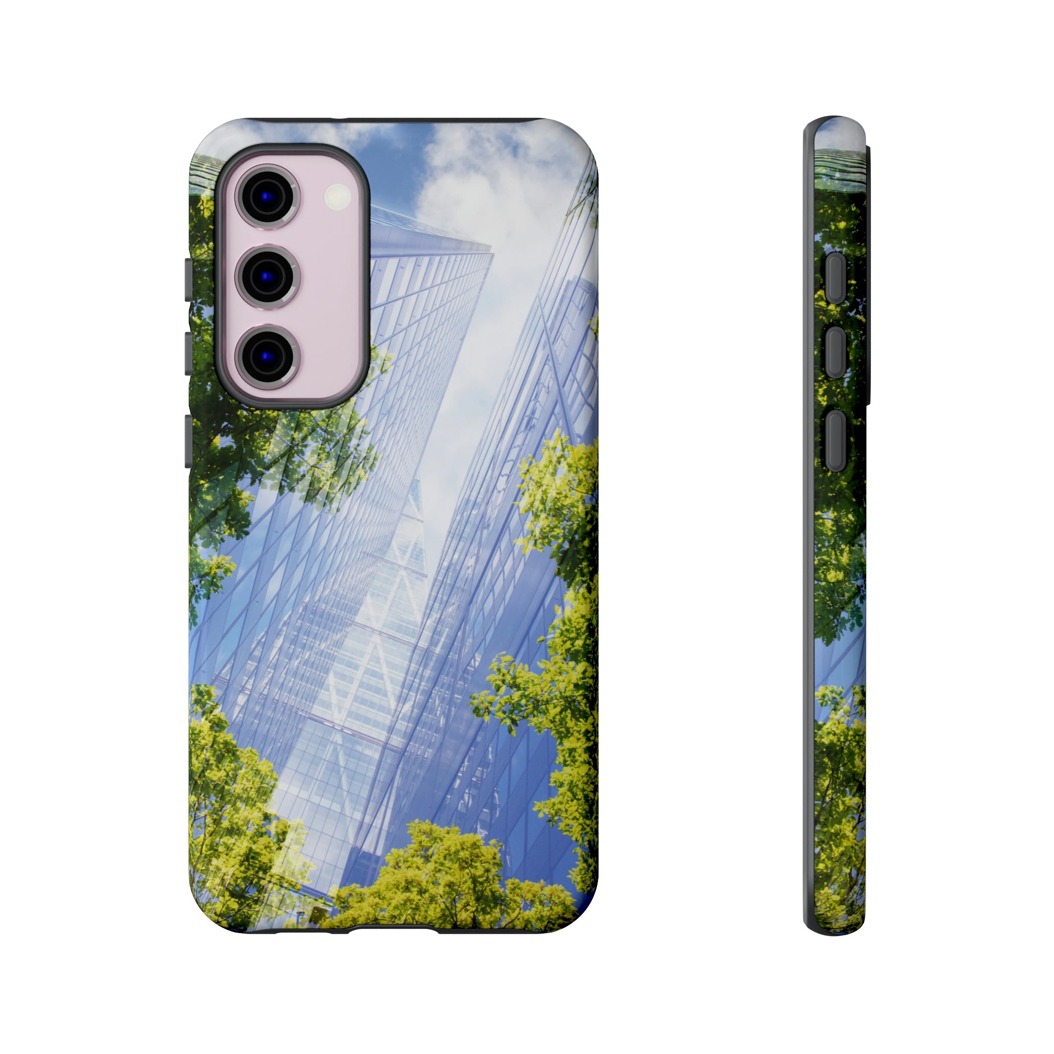 Green City Android Case (Protective) Samsung Galaxy S23 Plus Glossy Phone Case