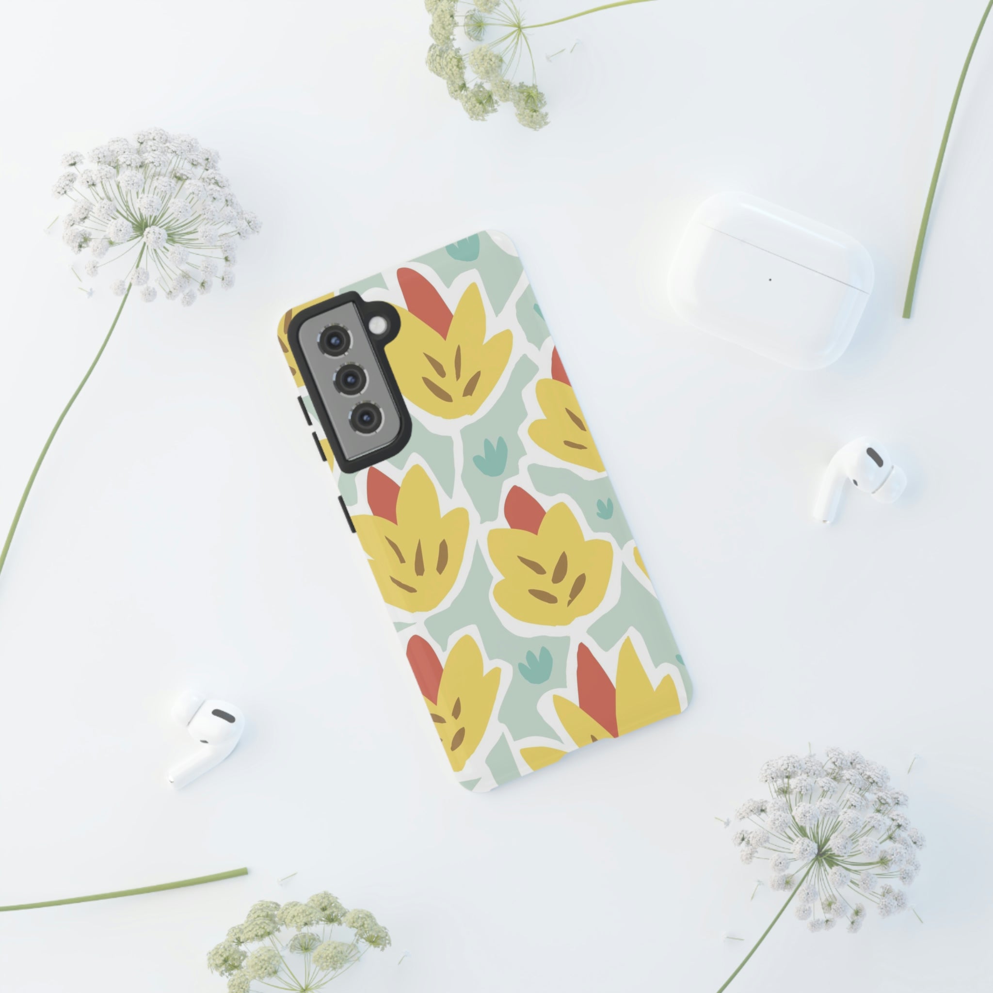 Summer Yellow Happy Flower Samsung Case (Protective) Phone Case