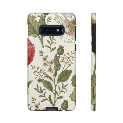 Poppy Vintage Flower Samsung Case (Protective) Samsung Galaxy S10E Matte Phone Case