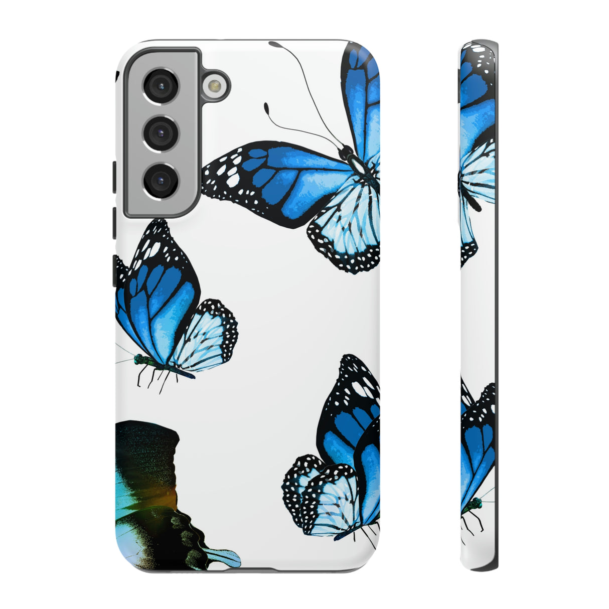 Blue Butterflies Android Case (Protective) Samsung Galaxy S22 Plus Matte Phone Case