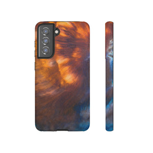 Solar Flare Ink Art Android Case (Protective) Samsung Galaxy S21 FE Matte Phone Case