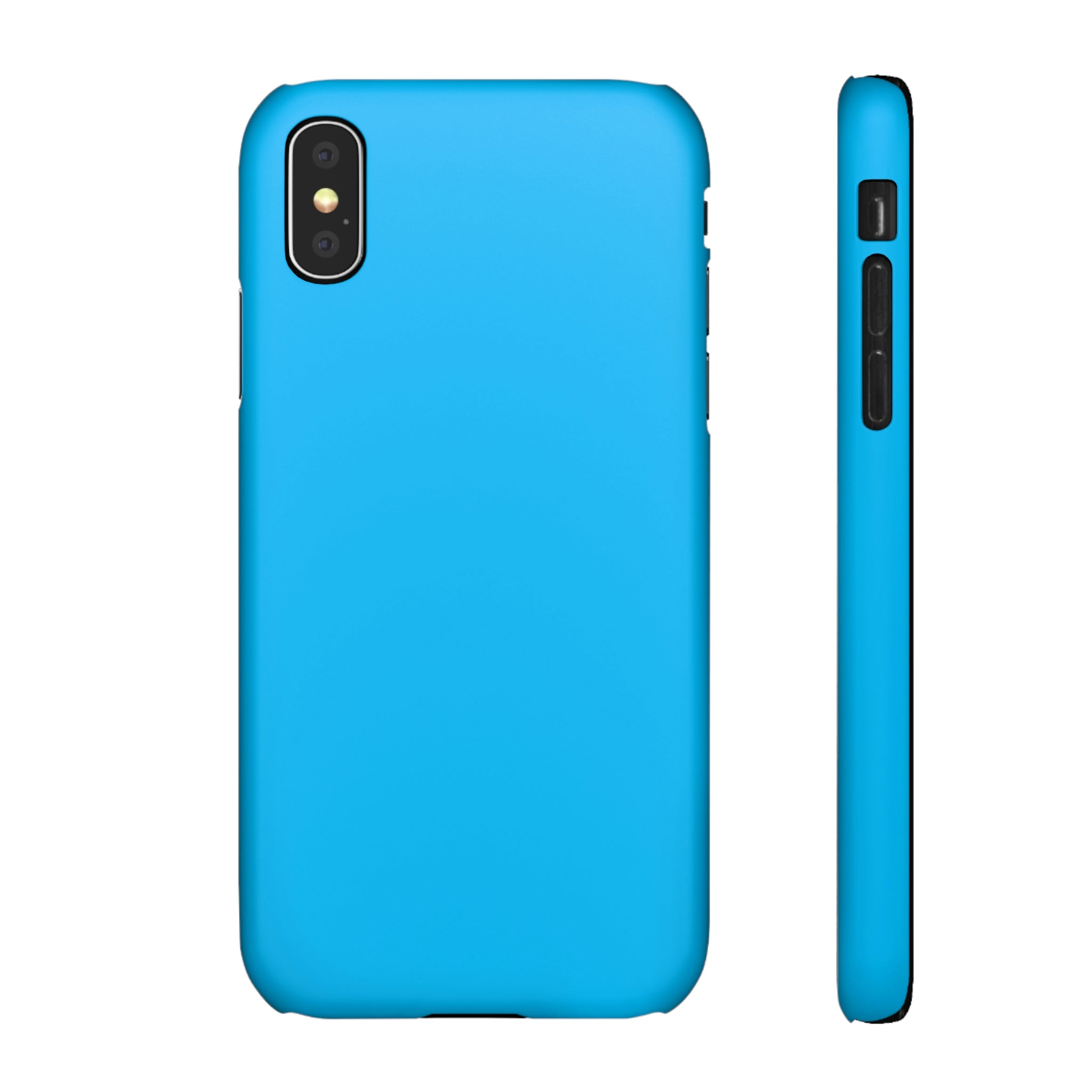 Deep Sky Blue iPhone Case (Slim) iPhone X Matte Phone Case