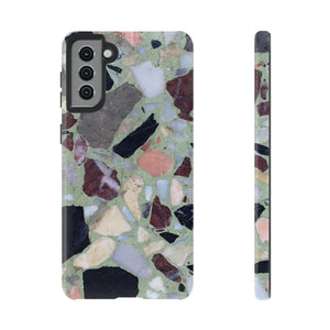 Terrazzo in Green Android Case (Protective) Samsung Galaxy S21 Plus Glossy Phone Case