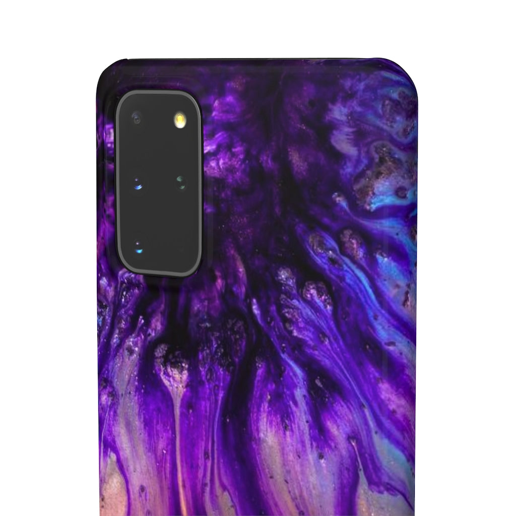 Purple Flow Ink Art Android Case (Slim) Phone Case