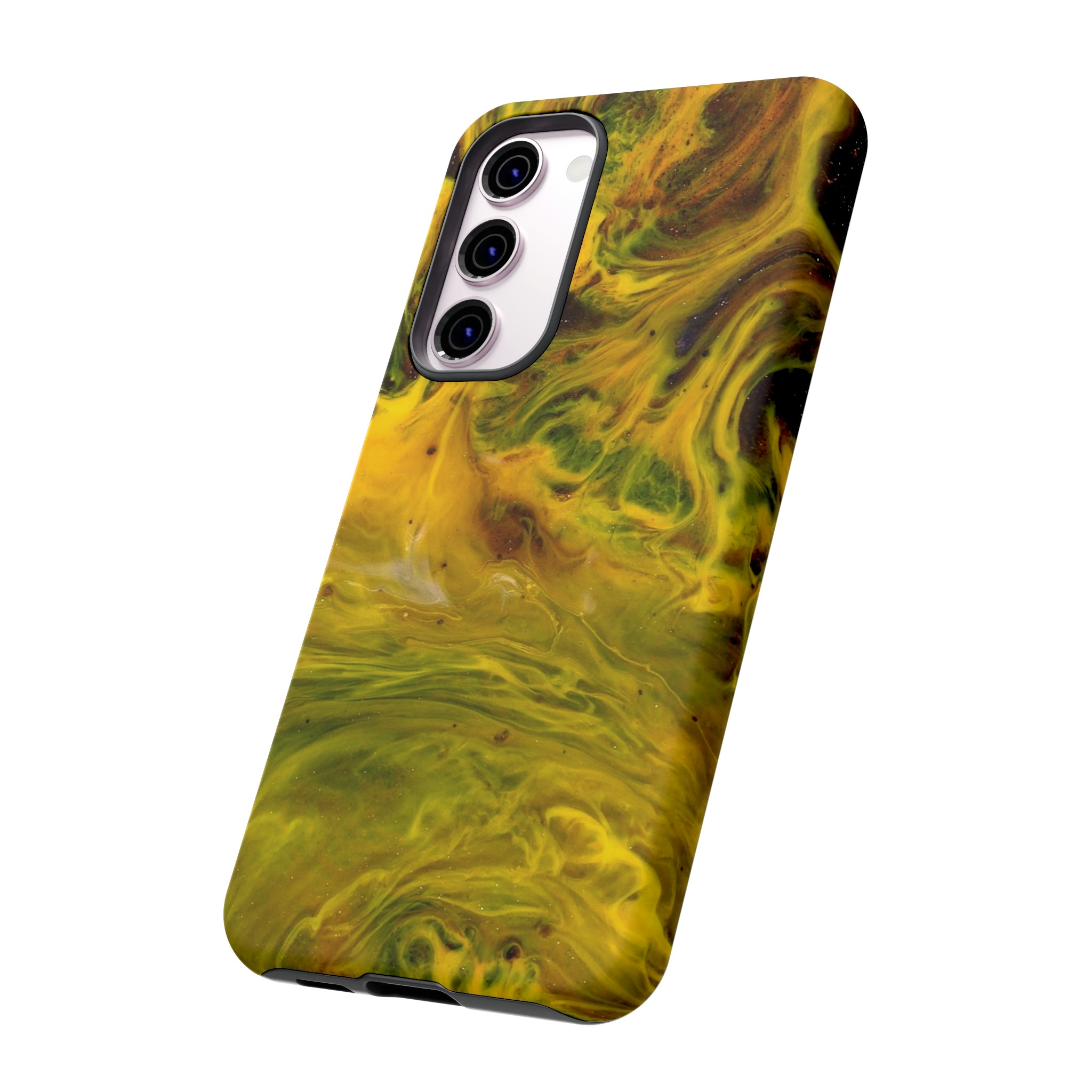 Liquid Yellow Ink Art Android Case (Protective) Phone Case